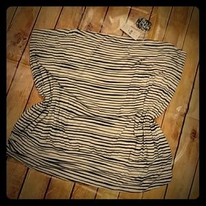 Lane Bryant black and white halter top